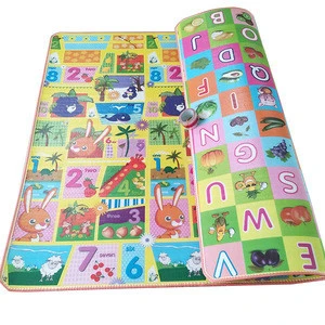 2019 Hot Sale Customized Polyester Foam EPE XPE foldable nontoxic single sided 2cm thick baby play mat