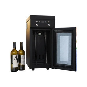 2019 New Home Glass Refrigerated 2 Bottles Wine Dispenser for Home