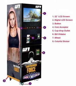 2019 Upgraded Protein Shakes Vending Machine Cold Energy Drink Vending Machine