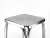Import 201Stainless steel base bar stool 46cm high kitchen stainless steel dining chair from China