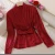 Import 2020 Autumn New Elegant Women Silk Shirt with Belt/V Neck Long Sleeve Bow Tied Slim Pure Color Office Blouse for Women from China