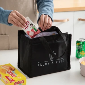 2020 Cheap Office Worker Thermal Picnic Bag Custom Logo Lunch Cooler Bag Insulated Student Bento Box Bag
