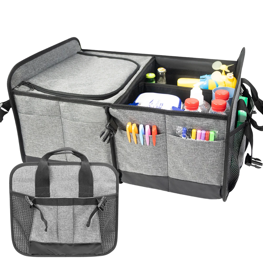 2020 Heavy Duty Collapsible Car Trunk Organizer With Premium Insulation Cooler Bag