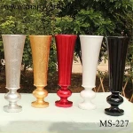 2020 Hot sale fiber glass vase flower pots&planters walkway pillar for wedding party decoration,hotel garden decoration (MS-223)