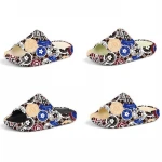 2020 Net red customized printed Yezzy mens slides slippers beach sandal soft thick bottom womens slippers yeezy sliders for men