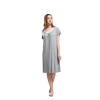 2020 New Arrival Women Fashion Casual Dress Solid Color Knitting Dress