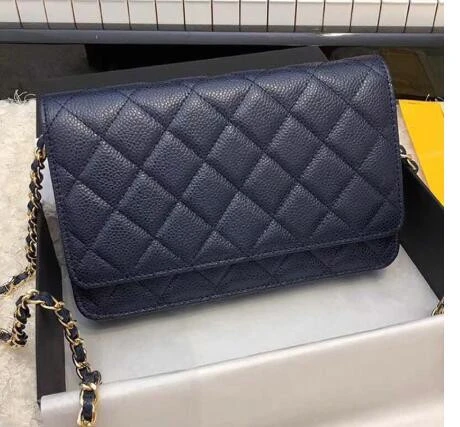 2020 new design popular top quality luxury brand so black flap calfskin cf handbags shoulder bags crossbody messenger bags