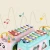 Import 2020 novel musical instrument cartoon bus with blocks baby piano xylophone music maker hand knock toddle toys from China
