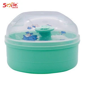2020 smile bear baby body care empty powder puff containers
