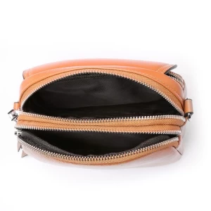 2020 Summer new mini cowhide leather round bag shoulder bag messenger bag