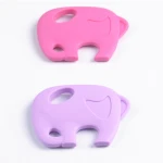 2021 Eco Friendly Chewable Silicone Elephant Newborn Baby Silicone Teether Toys Teether Baby