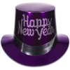 2021 Happy New Years Party  Festive Multi Color Happy New Year Top Hats for Adults