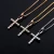 Import 2021 New Arrival 925 Sterling Silver Most Popular Style Iced Out Cross Necklace Silve Gold Ankh Cross Pendant from China
