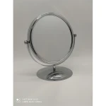 2021 New Arrivel Round Shaped Double Side 360 Degree Rotation Table Vanity Makeup Mirror With Base