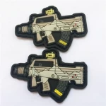 2021 new design mini gun patch pvc patch rubber patch