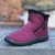 Import 2022 autumn and winter new womens mid-tube thick footwear waterproof cotton size 43 boots side zipper snow boots from China