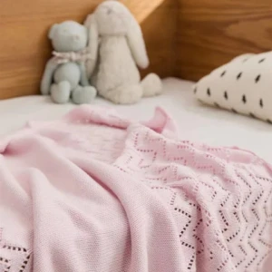 2024 Hot Sale Baby Knitted Blanket Colorful Baby Swaddle Blanket OEKO-TEX