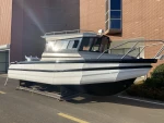 25ft 7.5m high stability aluminum offshore motor fishing rowing boat cabin cruiser boats