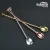 Import 280mm Copper Plated Deluxe Disc Tail Bar Spoon,Cocktail Mixing Spoon from China