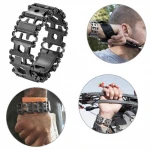 29 in 1 Multifunction Repair Stainless Steel Bracelet Screwdriver Wrench Emergency Tool