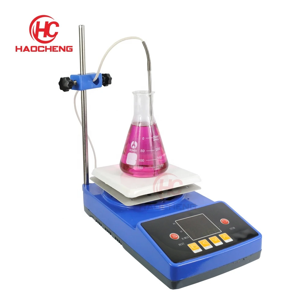 2L Digital Hot Plate 2000ml Magnetic Stirrer Laboratory