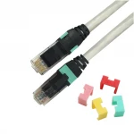 2M patch cords Cat.6 UTP 4PR 24AWG 1M Patch Cord with Color Ring patch cords OEM ODM