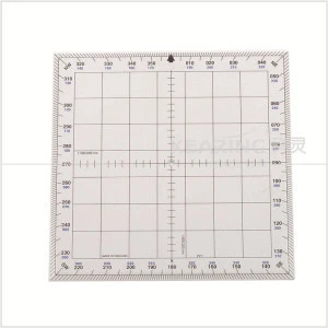2mm thickness square aviation ruler,Navigation nautical grid protractor#PP1