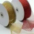 3 mm-75 mm Mesh Glitter Christmas Ribbon with Wire Edged for Holiday Decoration