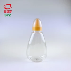360ml clear Plastic PET Medicine pharmaceutical liquid oil honey squeeze Bottle liquid with screw cap