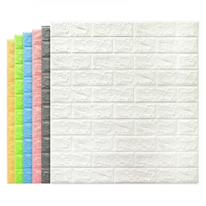 3D foam wall tiles 3D brick wallpaper wall panel wallpaper 3D PE Foam wall stickers  living Room DIY decor