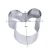 Import 3Pcs Mickey Mouse Face Shape Stainless Steel Mickey Mouse Set Cookie Cutters from China