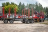 4 Axle Truck Semi Trailer for Wood Timber and Logs Transport