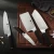 Import 4 PCS high end quality kitchen knife set stainless steel from China