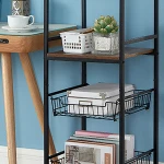 4-Tier Mobile Beauty Salon Utility Trolley Cart Medical Rolling Storage Shelves