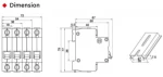 400V 4 P Wholesale motorized automatic mcb miniature circuit breaker