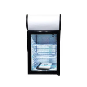 40L Mini bar super market custom made mini display freezer open front refrigerator