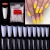 Import 500Pcs/Lot Nails Salon T Shape False Nails Tips Manicure Artificial White/ Clear from China