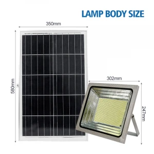 500W Exterior Ip67 Led Garden Lamp Outdoor Waterproof Solar Panel Light
