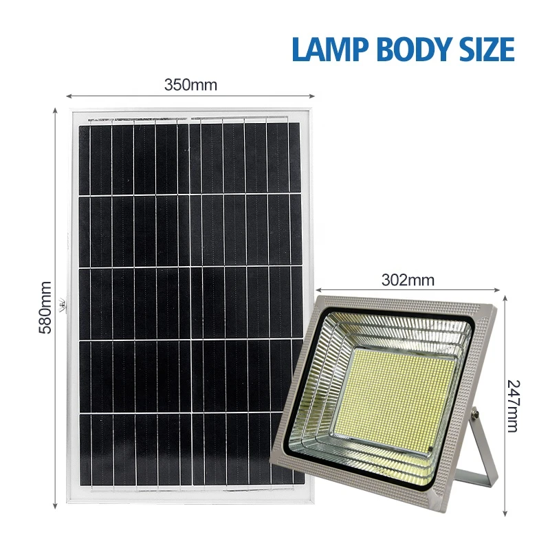 500W Exterior Ip67 Led Garden Lamp Outdoor Waterproof Solar Panel Light
