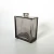 Import 50ml Square Flat Glass Transparent Black Spray Perfume Bottle from China
