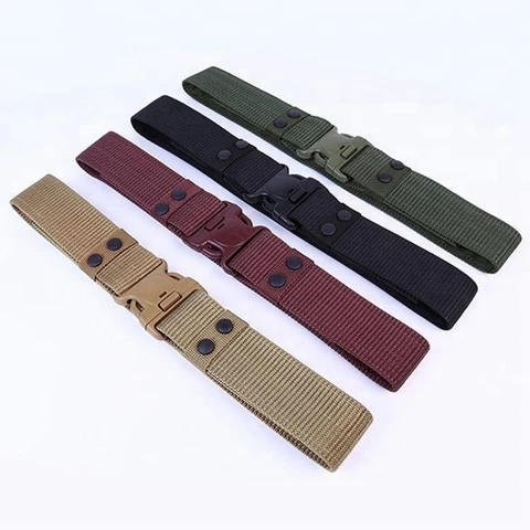 5.5cm Custom Buckle Nylon Canvas Military Uniform Tactical Belts