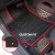 Import 5pcs Heavy Duty Rubber Luxury Car Mats Vehicle,SUV Carpet Odorless-Black Red, All Weather Floor mats from China