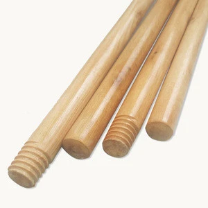 6" Varnished Eucalyptus Wooden Broomstick Handle Material For sale