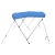 Import 600d oxford fabric 2 bow bimini top with single side straps 1.3m-1.5m from China