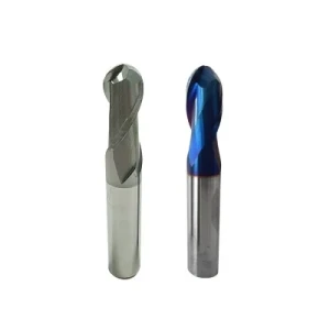 65 Degree Tungsten Steel Milling Cutter 4 Flute Tungsten Carbide Milling Cutter Nano Blue Coating High Hardness Lengthening End Milling Ball Cutter CNC Machinin