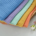 669#95%T 5%SP anti pill fleece and wool tweed fabric with waffle pattern for garments