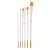 Import 6pcs Artist Nylon Hair Paint Brushes Set  with wooden Handle Artist Paint Brush Set Acrylic Brush Set from China