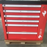 6six drawers tool trolly Kraft Hand Tool cabinet with combination tool set