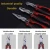 Import 7 inch Combination Hand Tool 3pcs Wire pliers+Needle Nose Pliers+Diagonal Pliers from China