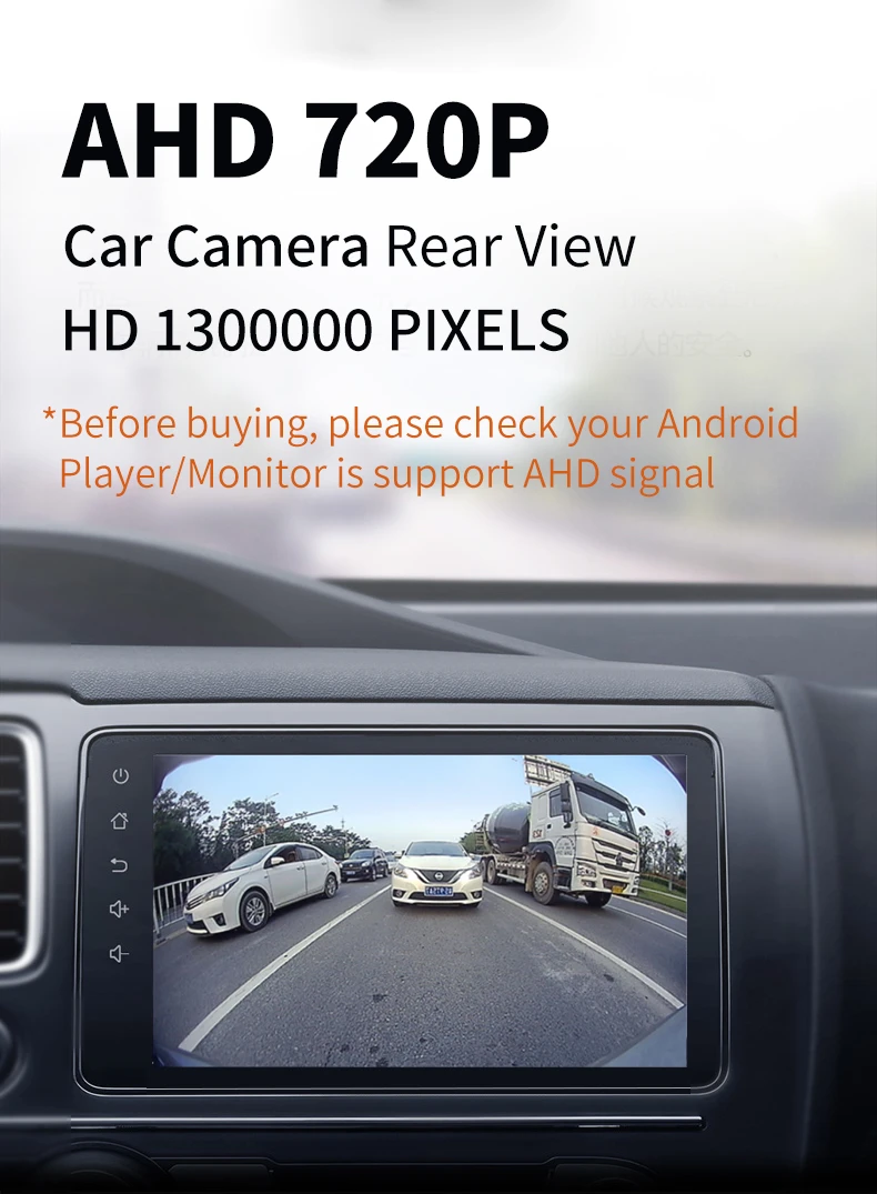 720P AHD 20mm Reverse Camera  Night Vision Digital Car Rear View Camera